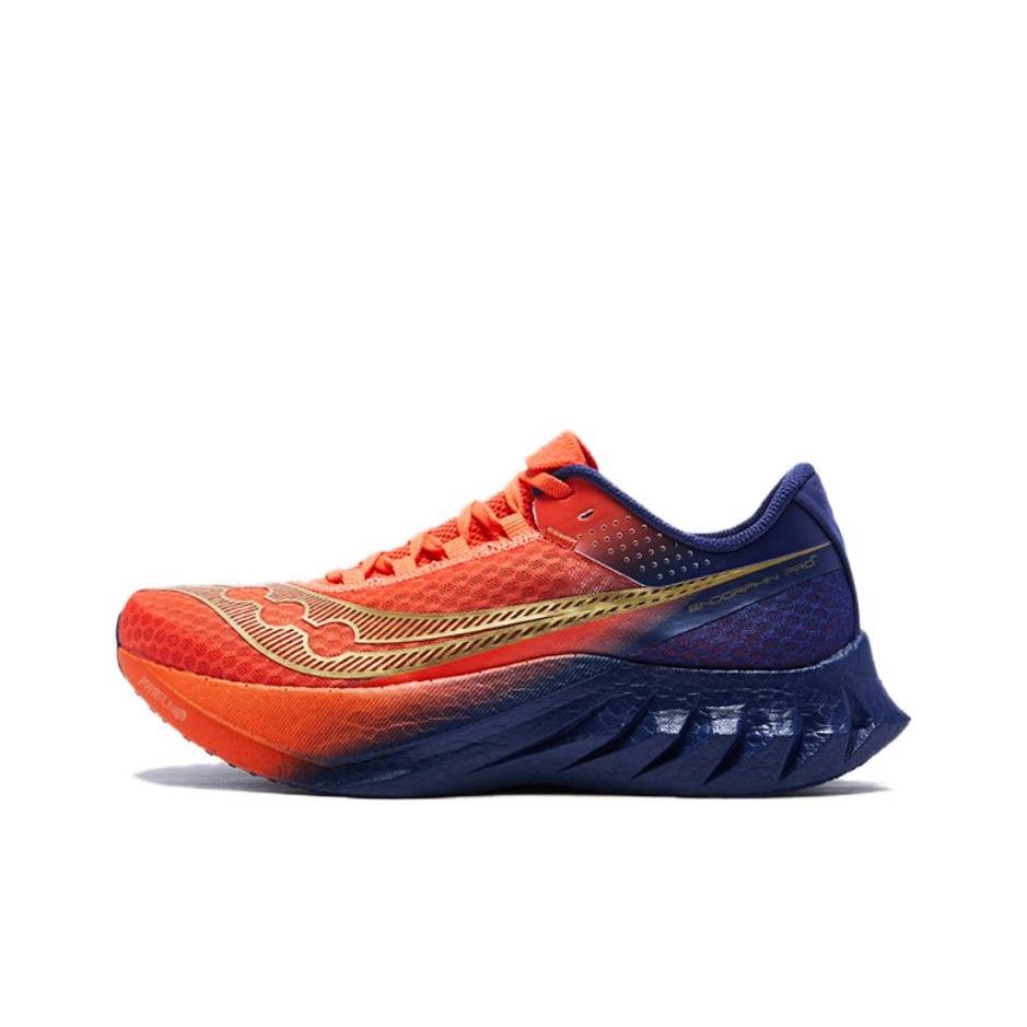 Saucony Endorphin Pro 4 Comfortable Versatile Running Shoes Unisex Running Shoes Orange Blue S30939-552