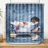Funny Dachshund Shower Curtain For Bathroom Cartoon Dog Bath Curtains With Cute Animal Pattern, 72 X 72 In