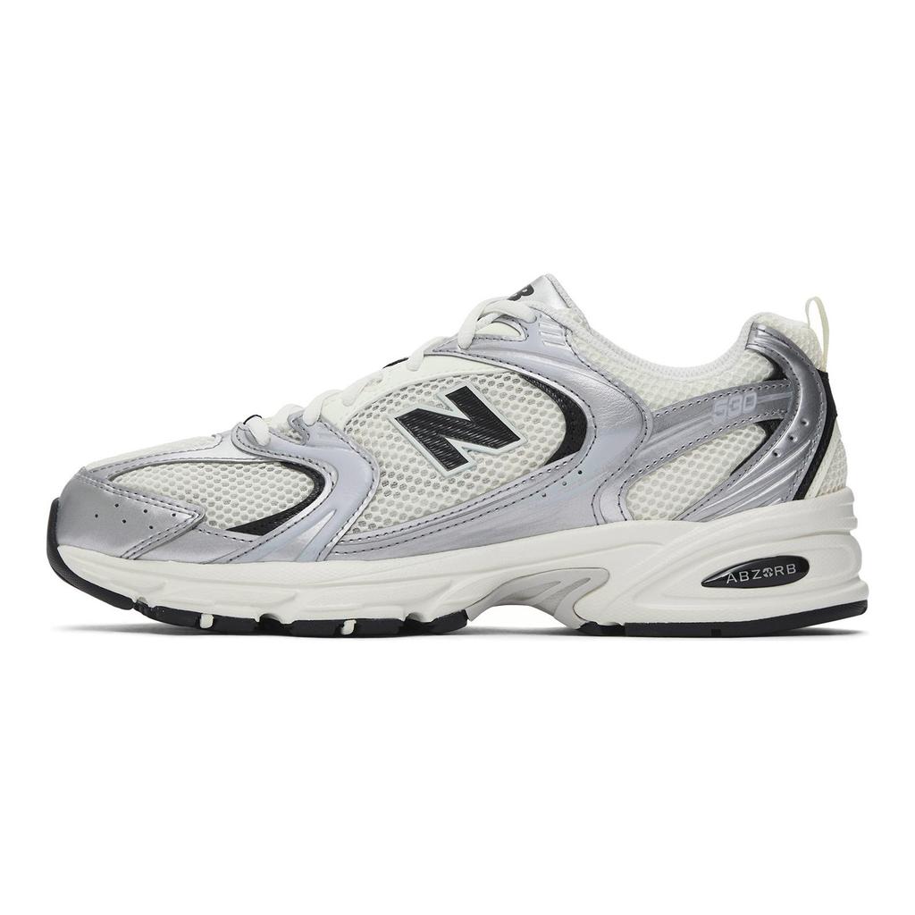 New Balance 530 Ασημί Κρέμα Unisex Αθλητικά Παπούτσια MR530GMT