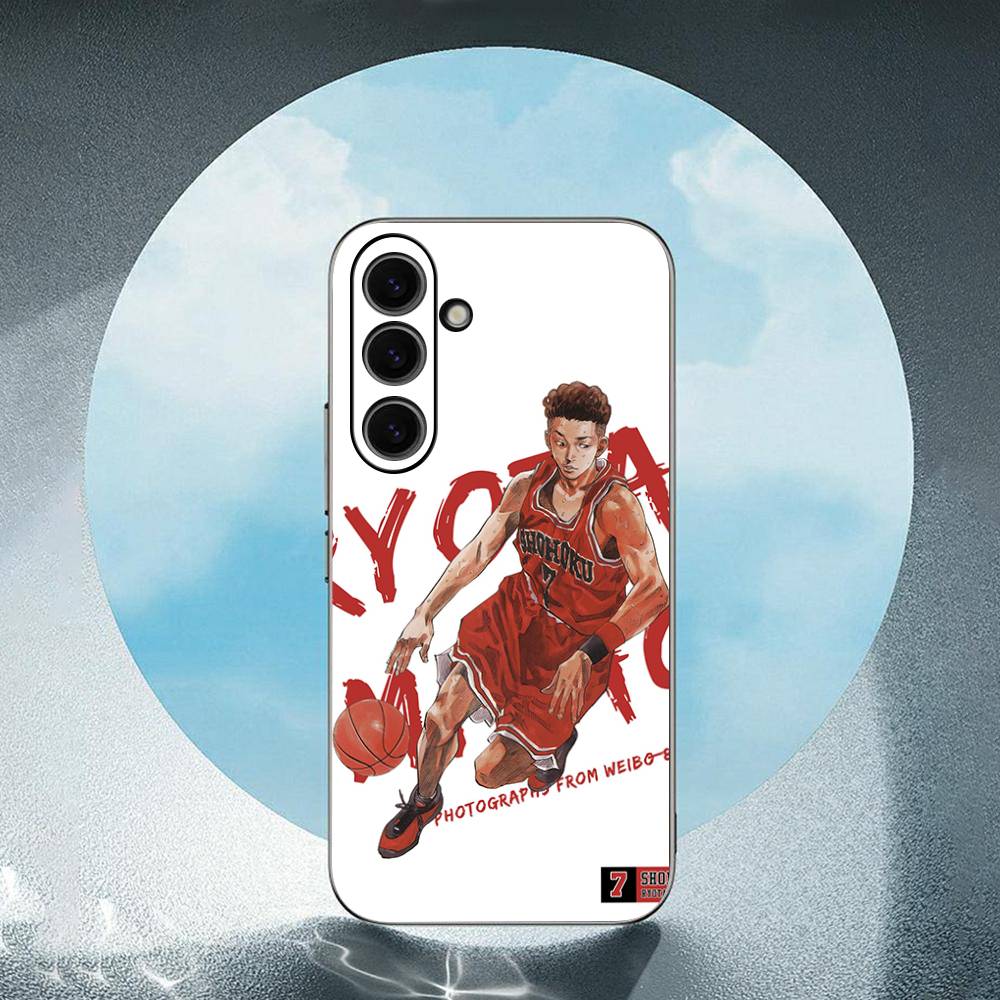 Anime S-SLAM D-DUNK For Samsung Galaxy S25 S24 S23 Ultra S22 S21 Plus S20 Black Soft Silicone Protective Case SamsungS24
