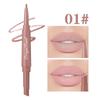 Dual Ended Lip Liner and Lipstick Pencil Retractable Design Long Lasting Smooth Application Waterproof Formula Suitable for Daily Use