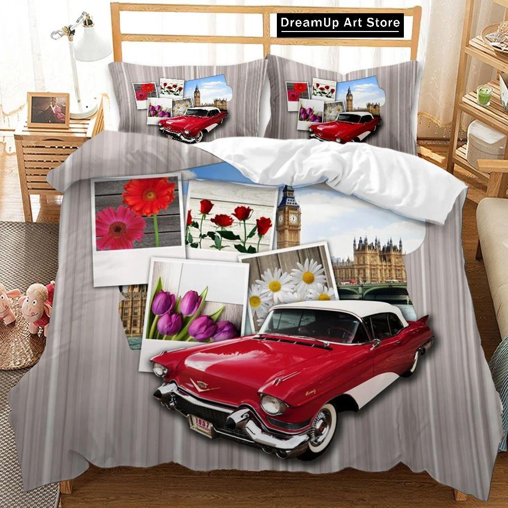 Race Car Extreme Sports Cool Car Sports Bedding Set Boys Girls Twin Queen Full Size Duvet Cover Pillowcase Bed Adult Bedroom