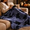 Flannel Halloween Throw Blanket with Single-Sided Print for Bed, Couch and Sofa