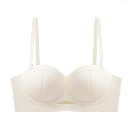 Traceless Women's Small Breasts Gather Invisible Tube Top, Thickened Secondary Breasts, Anti-sagging and Non-slip Steel Ring Bra