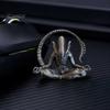 One-piece Molded Alien Decor 3D Printed Figurine, Zen Meditation Statue Desktop Ornament, Collectible Sculptures for Sci-fi Fans Fun Desk Ornament