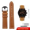 Genuine Leather Watch Band for Panerai/Tissot/Mido/Omega/IWC | 20mm 22mm 24mm 26mm | Retro Crazy Horse Cowhide Strap for Men