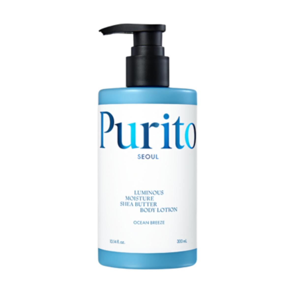 PURITO SEOUL Luminous Moisture Shea Butter Body Lotion Ocean Breeze 300ml