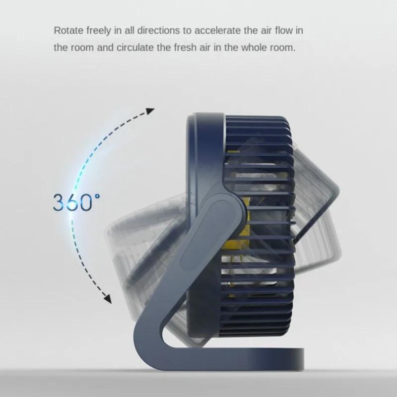 Mini Desktop USB Fan Air Cooler Rotation Adjustable Angle For Office Summer Portable Fan USB Household Floor Table Fan
