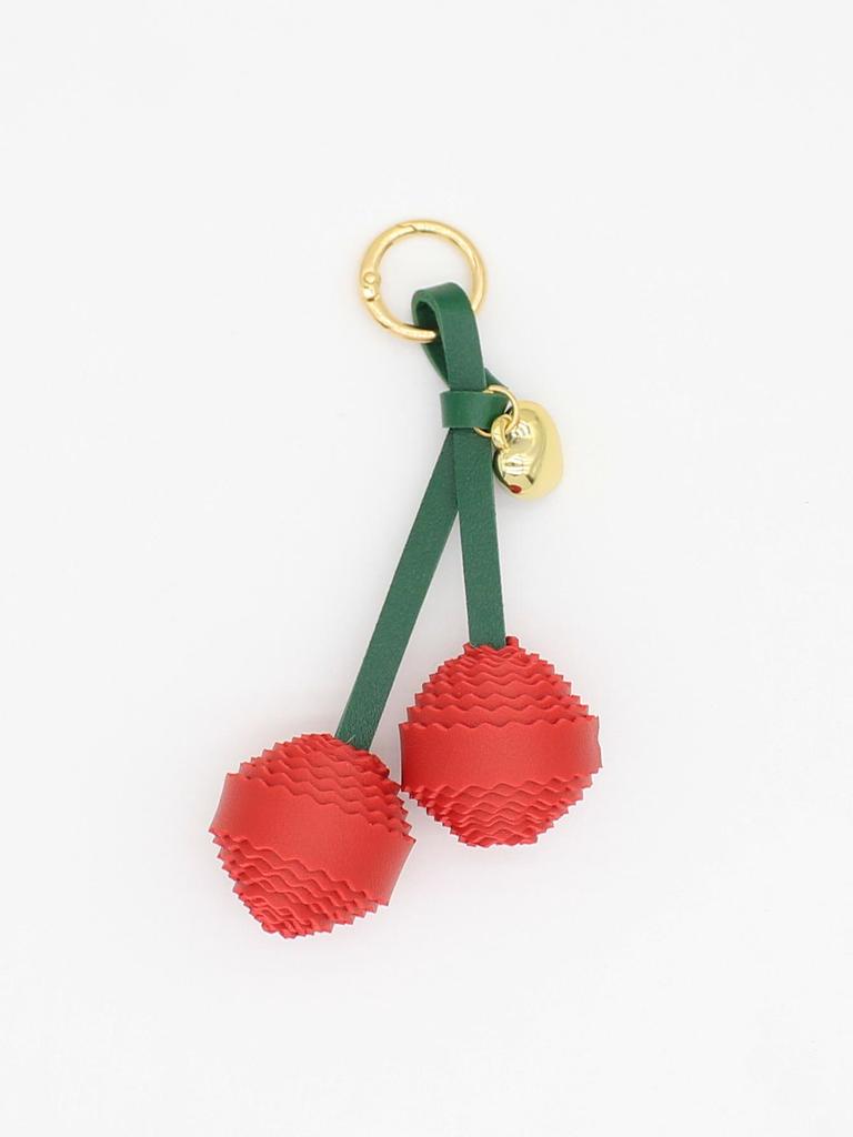 Charming 3D Multi-Petal Flower PU Leather Keychain Ornament