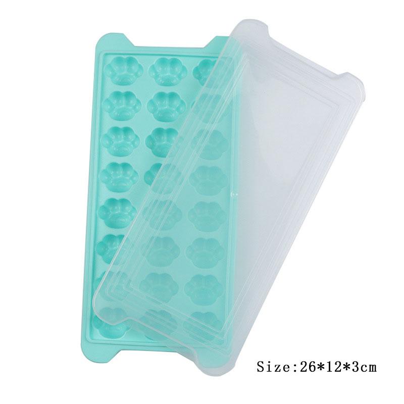 24 Grid Cartoon Cat Claw Silicone Ice Tray Mold Frozen Box Chocolate Candy Biscuit Jelly Making Set Cake Decor Soap Candle Mould