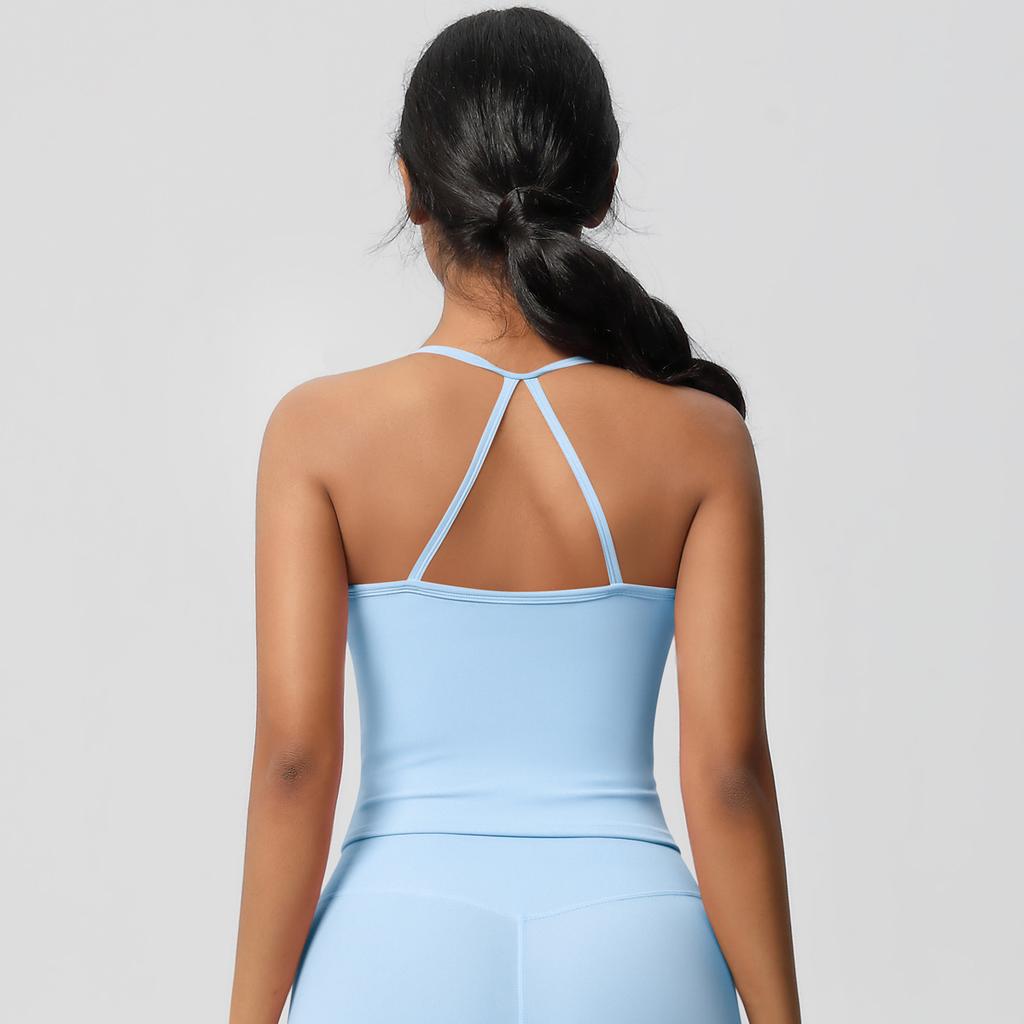 Women High Quality Sport Tank Tops With Chest Pads Compressed Quick-dry Super Elastic Suitable For Running Gym Fitness Training Yoga