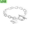 925 Sterling Silver Star To Buckle Charm Bracelets Chain For Women Fashion Wedding Engagement Fine Jewelry