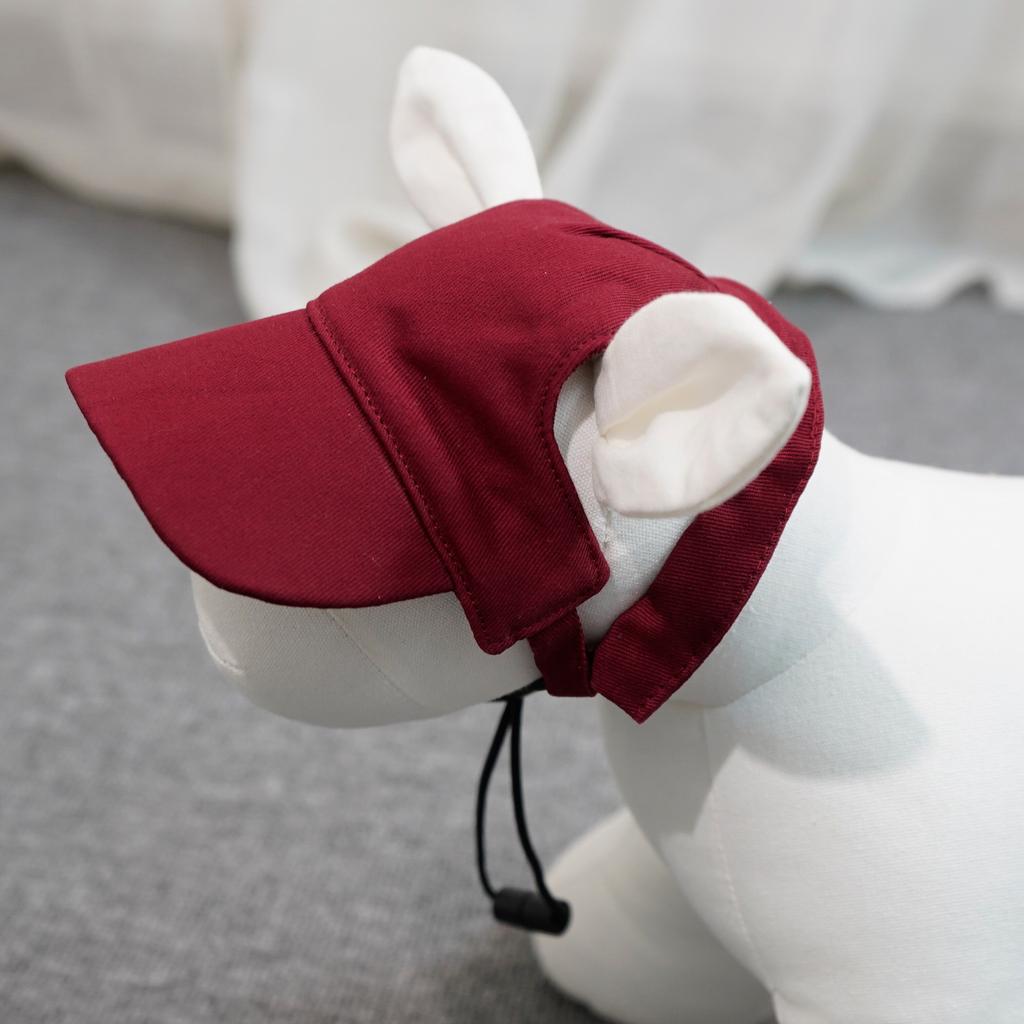 Pet Baseball Sun Hat, Adjustable Breathable Outdoor Visor Cap for Corgi Teddy Golden Retriever Puppy 20 Colors Lightweight Dog Sun Protection Hat