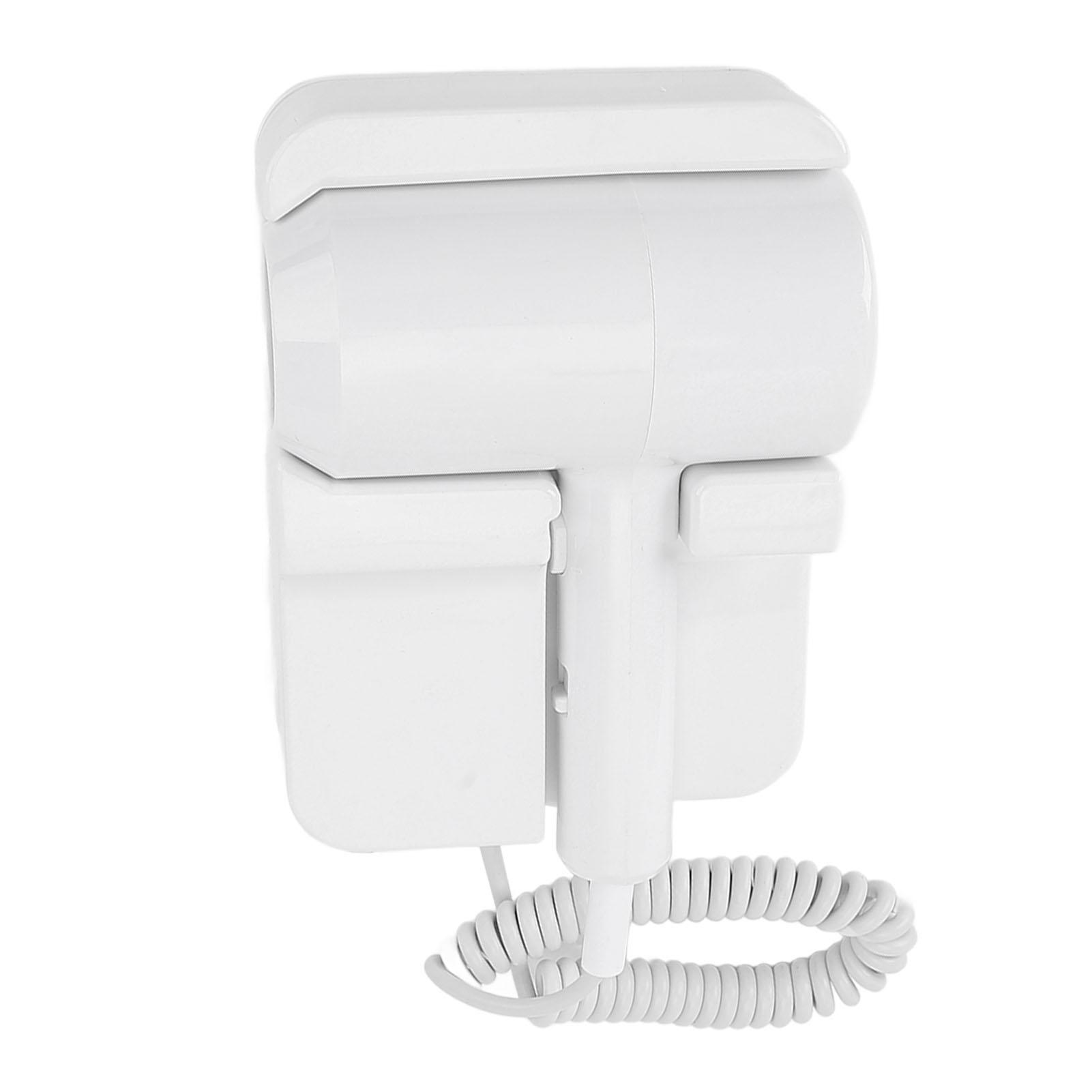 

1300W Hair Dryer with Holder 2 Levels Temperature Wall Mount Hair Blow Dryer for Hotel Bathroom EU Plug220V