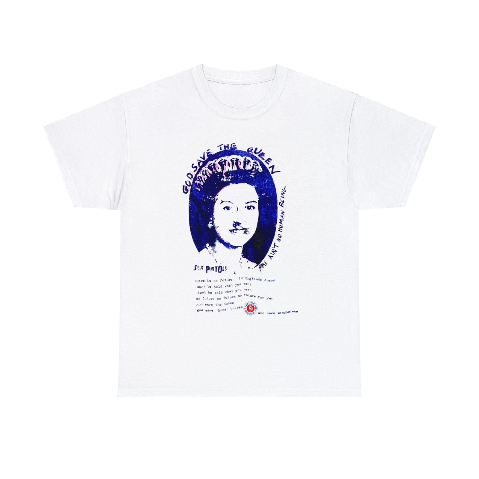 The Queen is Dead... PISTOLS Unisex Heavy Cotton Tee S