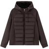 Light and Thin Ribs Cotton Clothes for Women's New Jackets, Age-reducing, Slim-fitting, Versatile Hooded Short Splicing Cotton-padded Clothes F