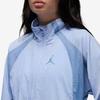 Jordan Logo Print Contrast Stand Collar Zip Jacket Unisex Jackets Blue DX9368-425