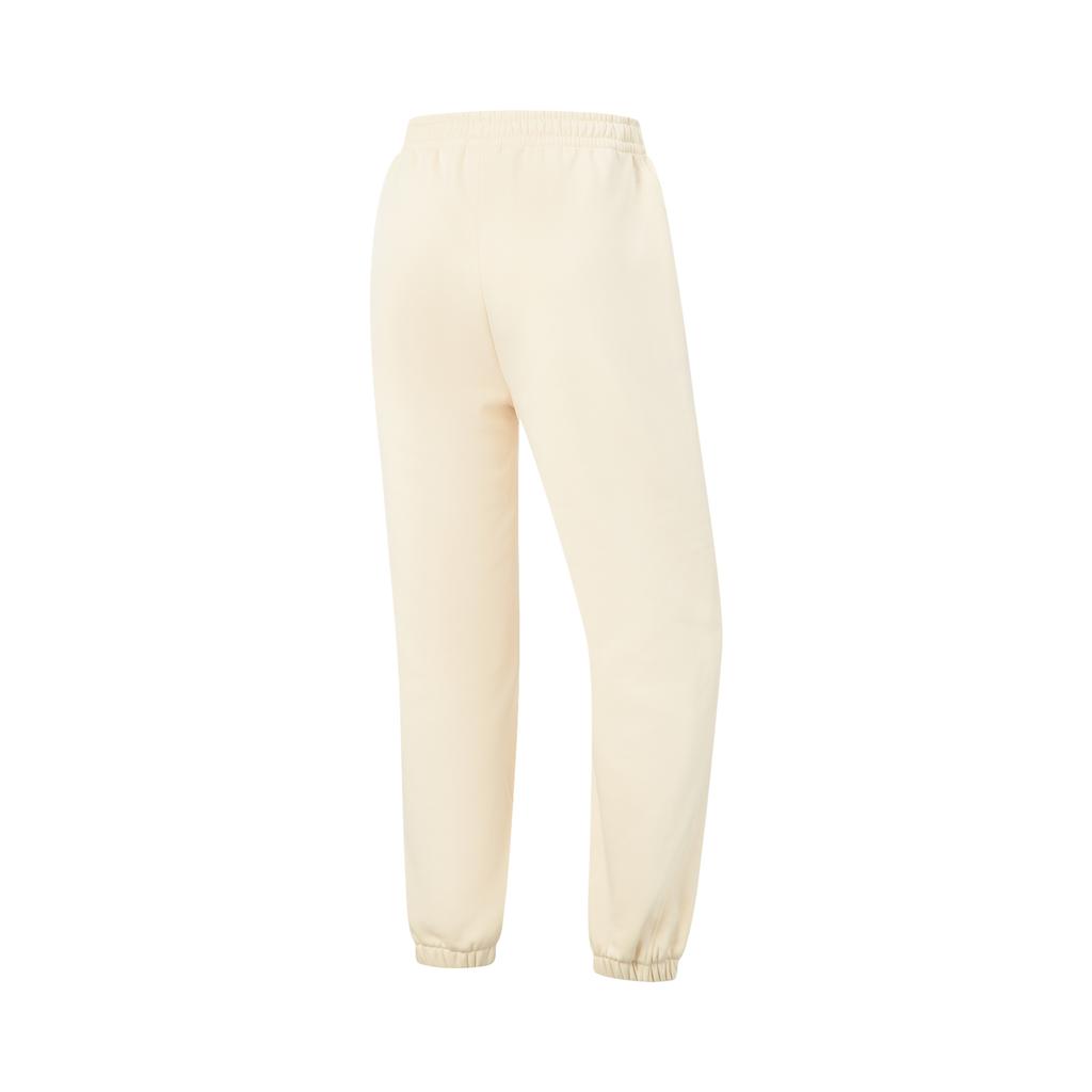 Li Ning Fitness Series Simple Training Anti-Static Antibacterial Far Infrared Thickened Warm Casual Knitted Sports Pants Women Pants AKLVC22-1
