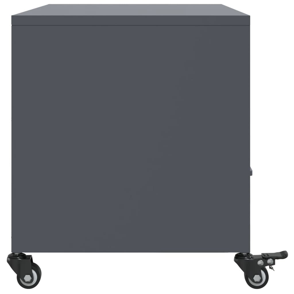 TV Stand Anthracite 68 x 39 x 43.5 cm Steel