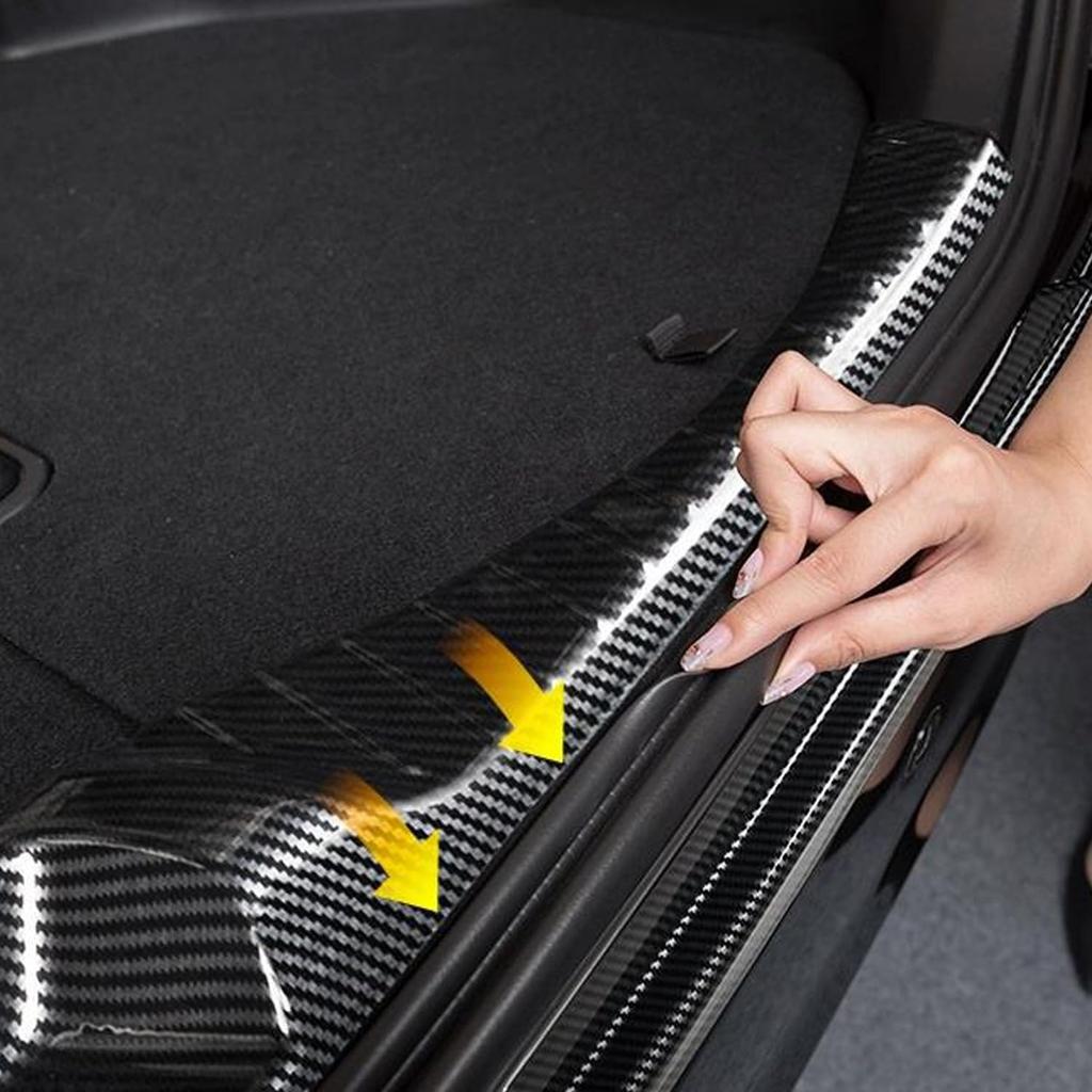 Hyorabyn Carbon Fiber Trunk Protector Rear Bumper Side Step ABS Custom Interior Parts for the New Alphard 40 Series and New Vellfire 40 Series