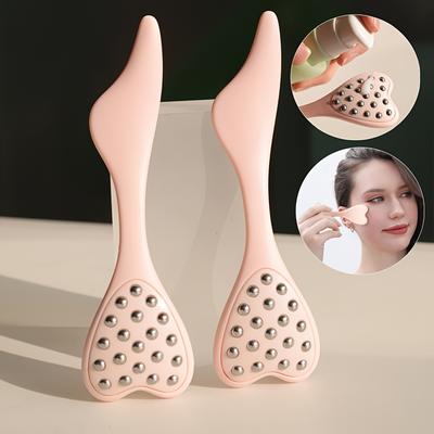 2Pcs Women Face Massage Tool Mermaid Facial Gua Sha Massager - Skin Care Roller Applicator for Face Spa & Product Absorption