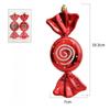2, Christmas large flat candies, decorative pendants, Christmas tree ornaments, electroplated plastic painted candy ornaments