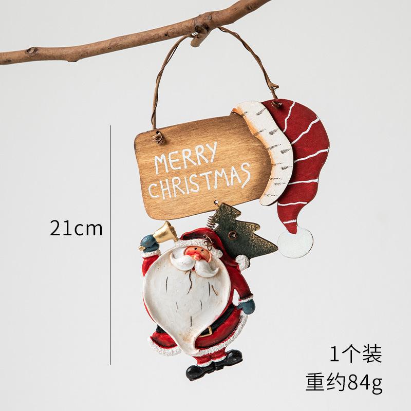 Christmas Resin Tree Decorations Santa Snowman Angel Pendant Ornament DIY Kids Toys Noel Navidad Kerst 2025