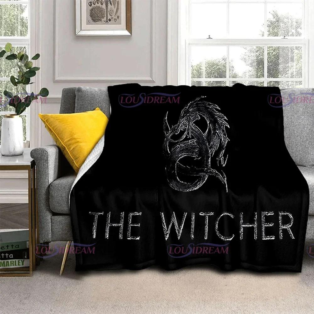 Coperta con Stampa 3D di Lupo Gioco W-Witcher Coperte da Divano per Letti Morbida Calda Coperta Plaid Lupi che Corrono Coperta da Lancio Coperta in Flanella
