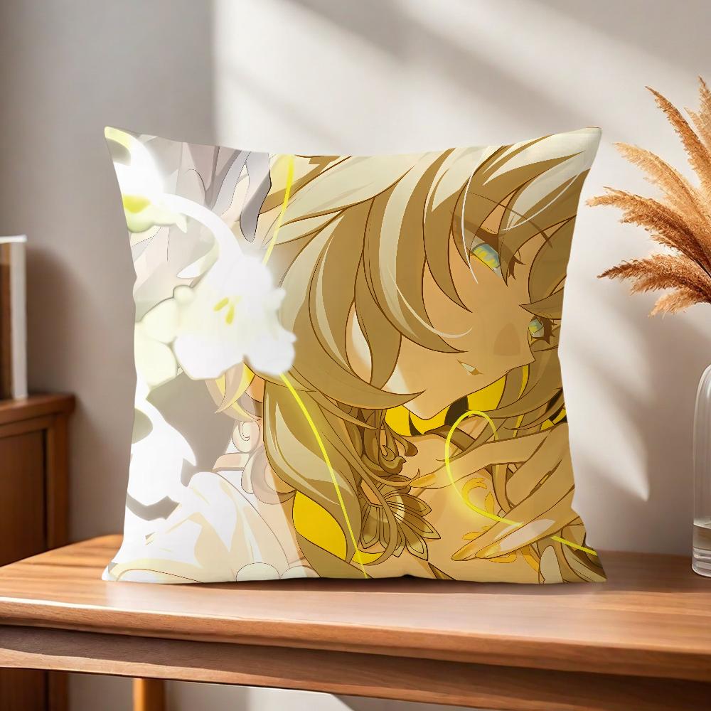 Comfortable soft Pillow Case for Sofa Rail Game Living Room Home office Star H-Honkai Decor and Protective Covers