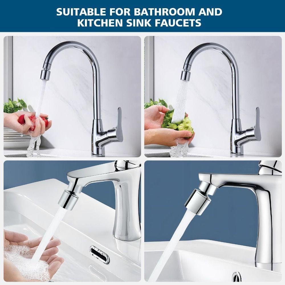 360° Swivel Swivel Faucet Aerator Dual-Function Faucet Extender Kitchen Sink