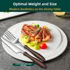 4/6 Pcs Stainless Steel Tableware-Utensil, Fork, And Spoon Set Wooden Handle Cutlery For Steak Dining Kitchen Flatware Sets