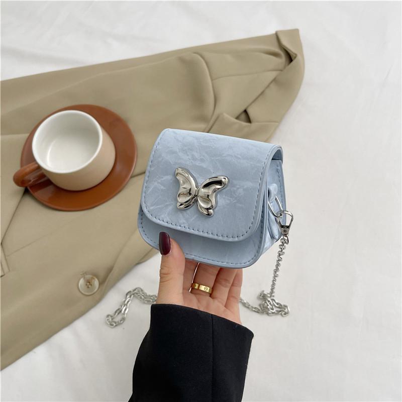 Chic Pu Saddle Bag For Women With Stylish Butterfly Design In Various Colors