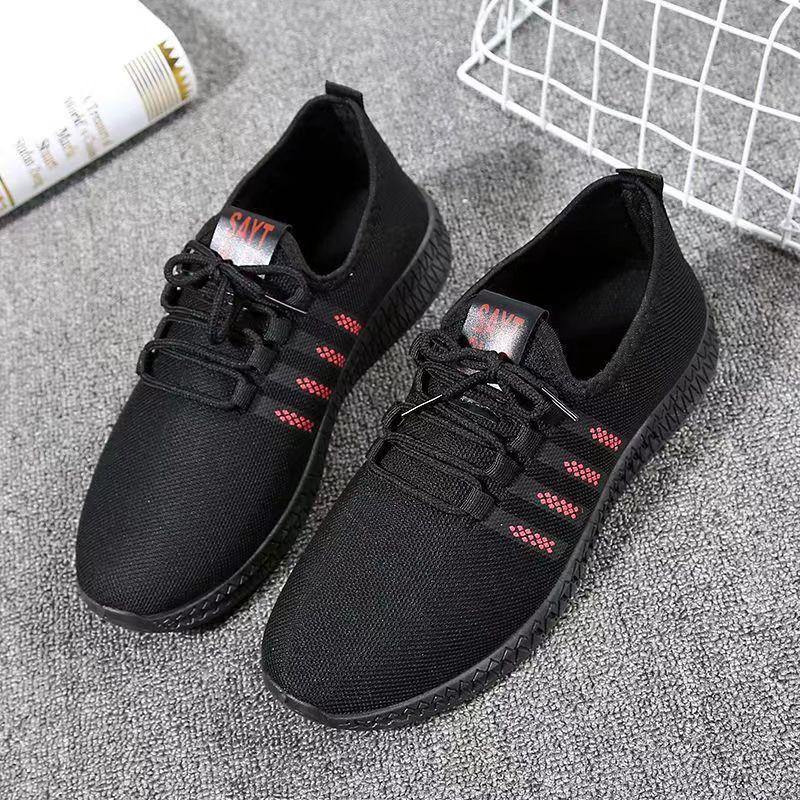 Sneakers men's new running shoes non-slip hollow breathable mesh shoes casual running Korean version trendy student sports men