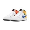 Jordan 1 Mid PS White Court Purple Teal 640734-128