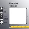 4" x 4" (100mm x 100mm) Shipping & Large Square Labels Compatible with Zebra & Rollo Label Printer
