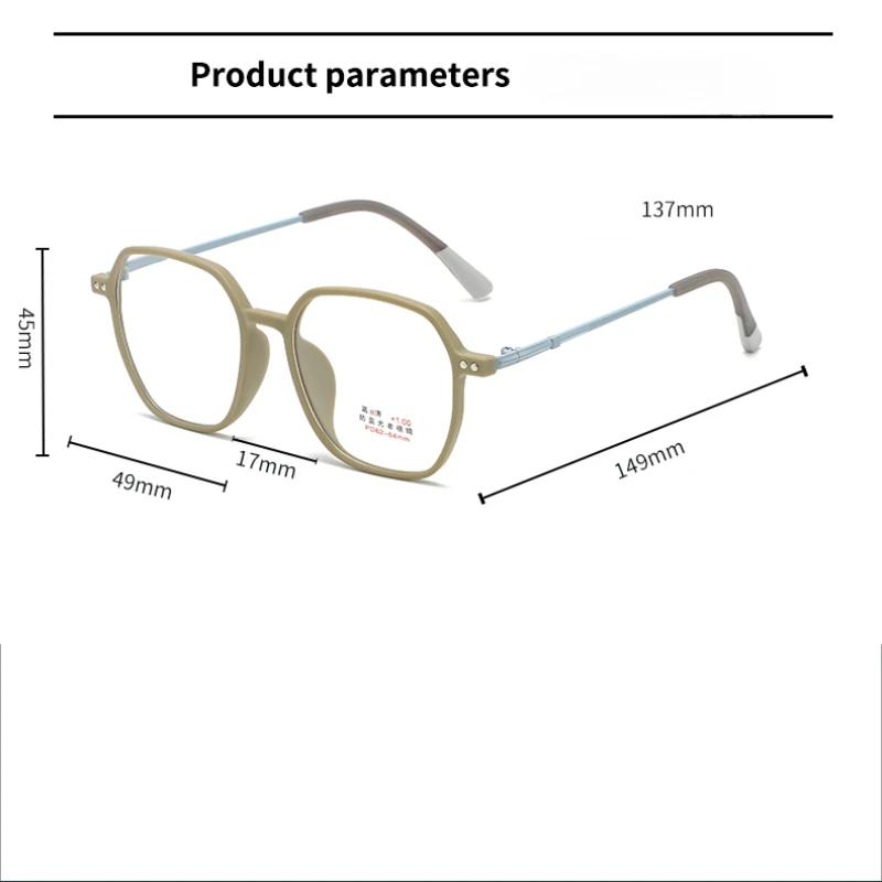 Fashion Matte Color Reading Glasses for Women Men Vintage Blue Light Blocking Presbyopia Trendy Square Frame Far Sight Glasses