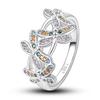 Size 6 -9 Inch Authentic 925 Silver Women Stackable Ring Girl 'S Luxury Wedding Finger Rings