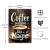 Vintage Coffee Metal Tin Sign Cafe Wall Art Decor Living Room Home Pubs Bar Decoration