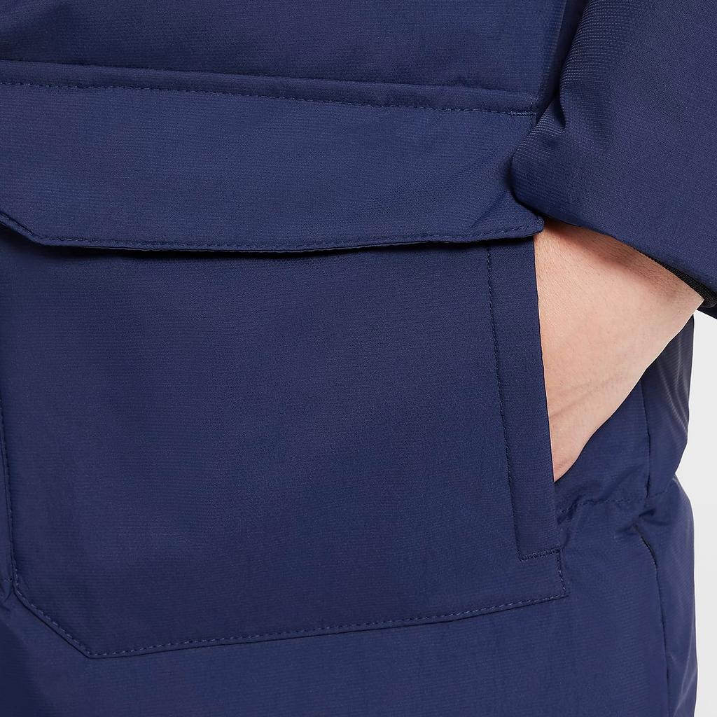 Nike Hooded Stylish Spliced Long Sleeve Comfortable Down Jacket Kids jackets Deep-Navy HQ7155-410