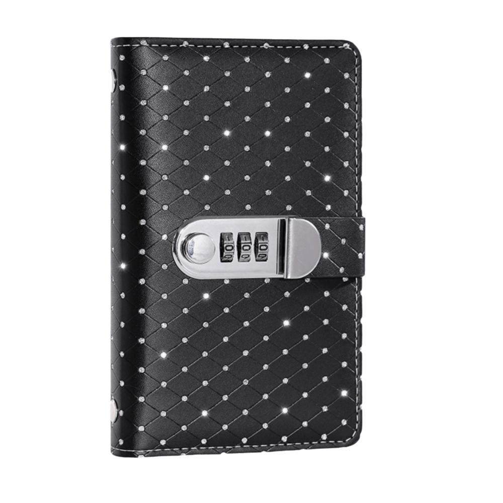 Password Lock Money Saving Binder Large Capacity Saving Money Organizer  Office Stationery Supplies чёрный
