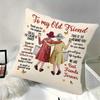 Best Friends Pillowcase Holiday Joy Single Sided Print Decorative Cushion Cover Home Throw Pillow Cover