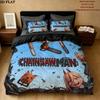 Set Copripiumino Trapuntato con Fantasia Chainsaw Man Federe Regalo di Compleanno per la Casa(1 * copripiumino + 2 * federa, senza nucleo)