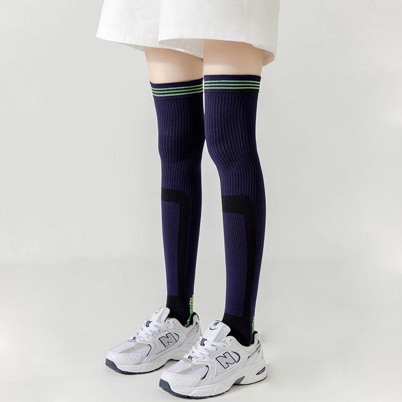 Women's Over-The-Knee Compression Socks for Running, Cycling, Marathon, Fitness, and Yoga - Slimming Leg Support.
