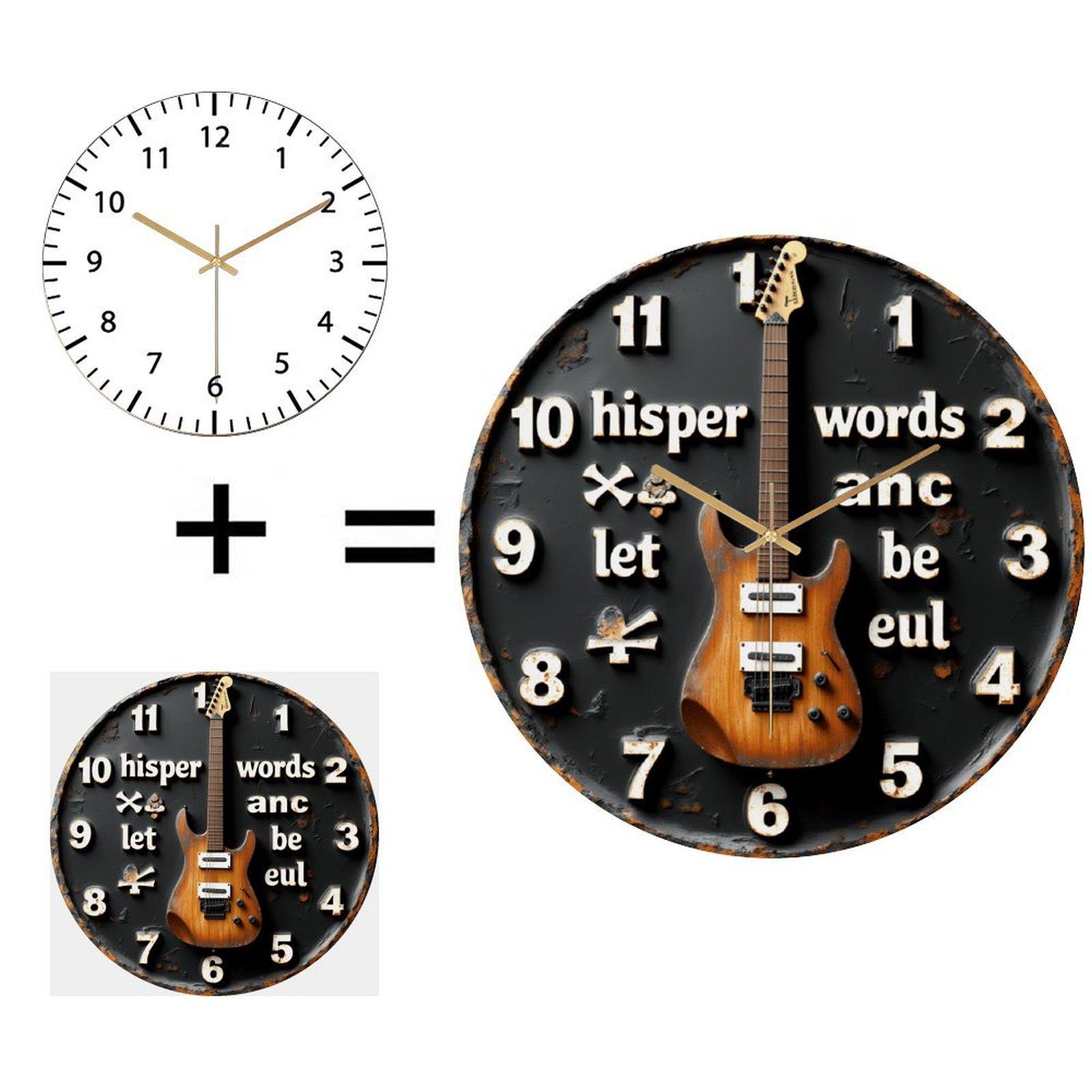 30x30cm Round Wall Clock with Export-Ready Packaging for  Orders (White,12 in(30.48cm))