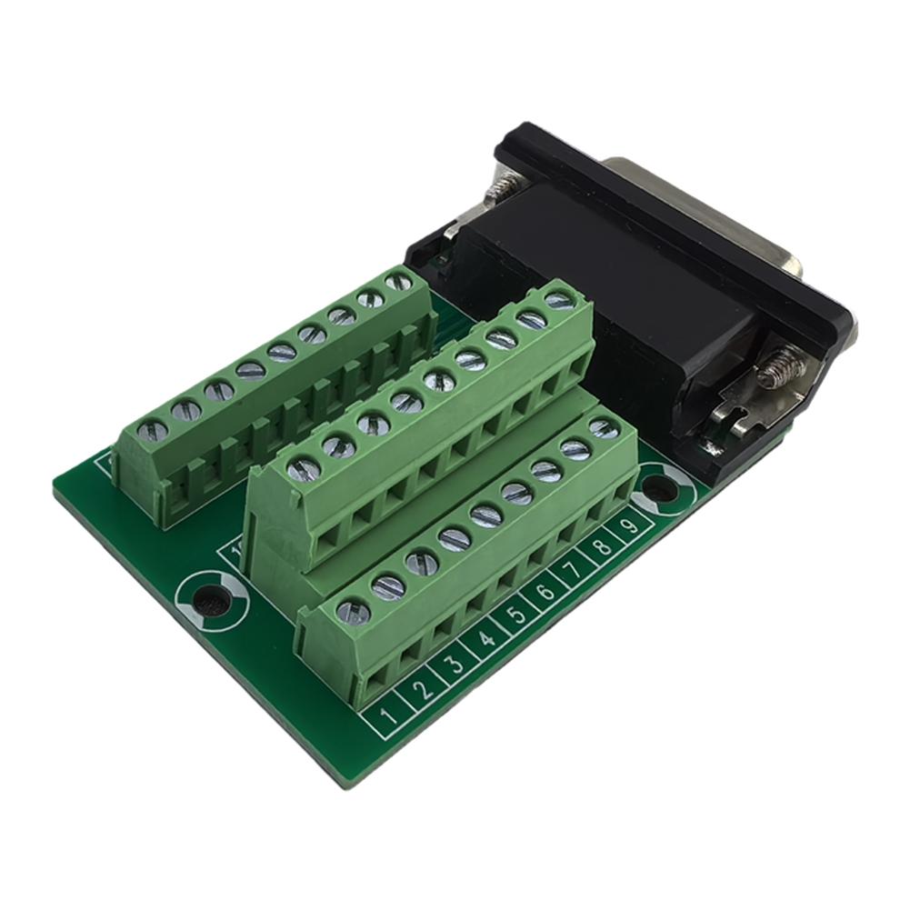 

DB26 M2 01 Female DB26 Terminal Block Solderless Design 0.5A Current 3.81mm Pitch 69x39.5x20.5mm Green PCB Mount China Mainland