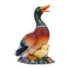 Mallard Duck Decor Garden Statue Resin Duck Mother with Ducklings Figurine Lawn Ornament Yard Animal Sculpture for