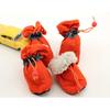 4pcs Antiskid Puppy Shoes Waterproof Winter Pet Dog Anti-slip Rain Snow Boots Footwear Thick Warm For Prewalkers Socks Booties