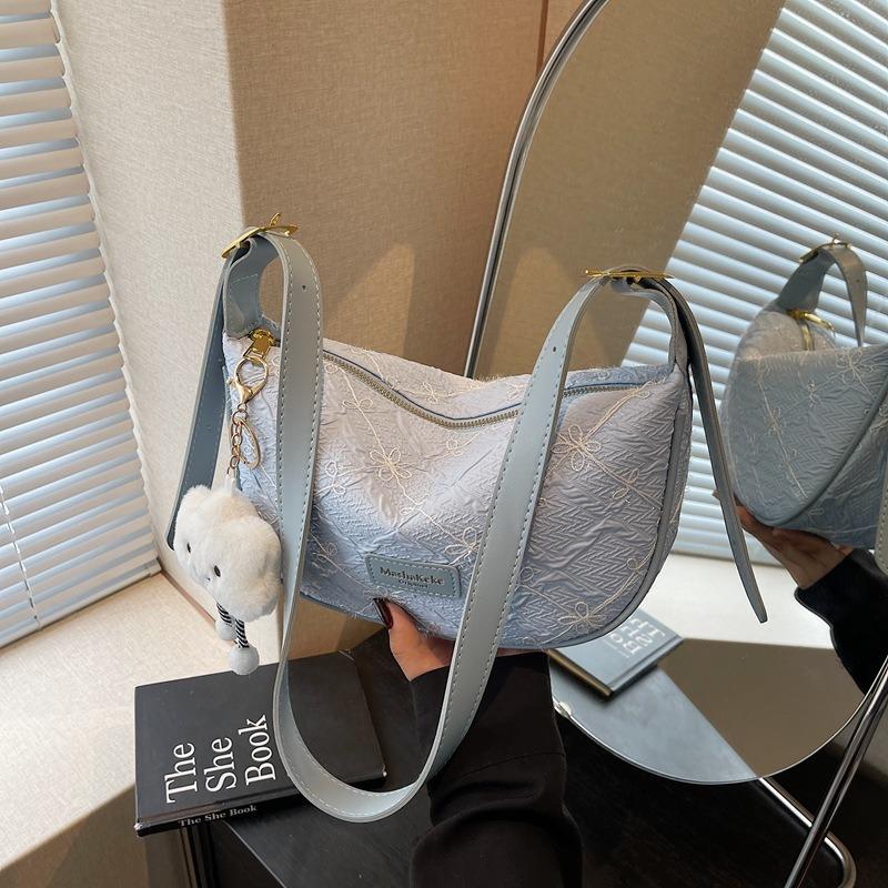 

Популярная сумка-пельмень женская новая модная универсальная сумка через плечо повседневная сумка-мессенджер для поездок на работу