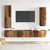 VidaXL Ensemble de meuble TV mural 4 pcs vieux bois bois d'ingénierie, meuble TV, meuble multimédia, console TV, meuble 3329153
