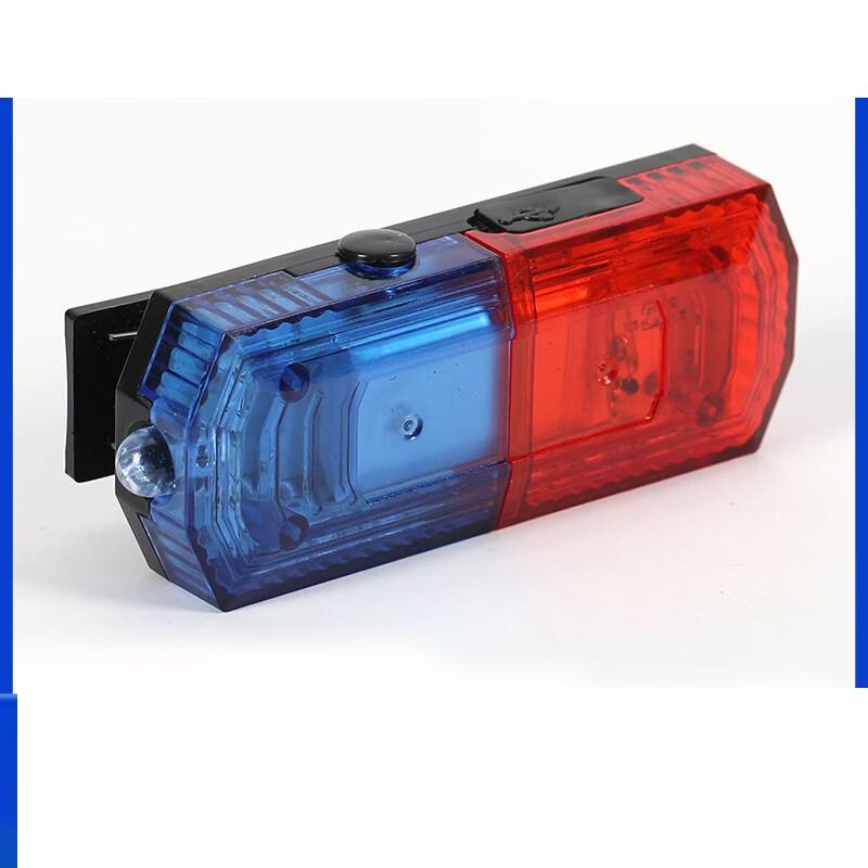 Перезаряжаемый плечевой предупреждающий световой маячок с красным и синим миганием